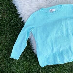 Vineyard Vines teal crewneck cotton sweater small